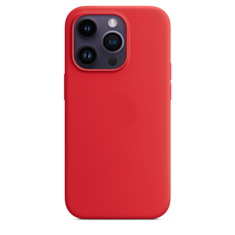 Чехол MagSafe iPhone 14 Pro Silicone Cover Red (Оригинал) Red (Красный)