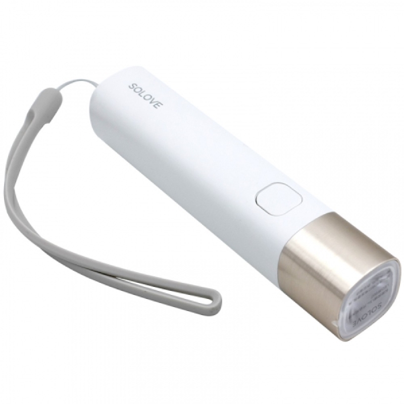 Xiaomi SOLOVE X3 Portable Flashlight Power Bank White (Фонарик)
