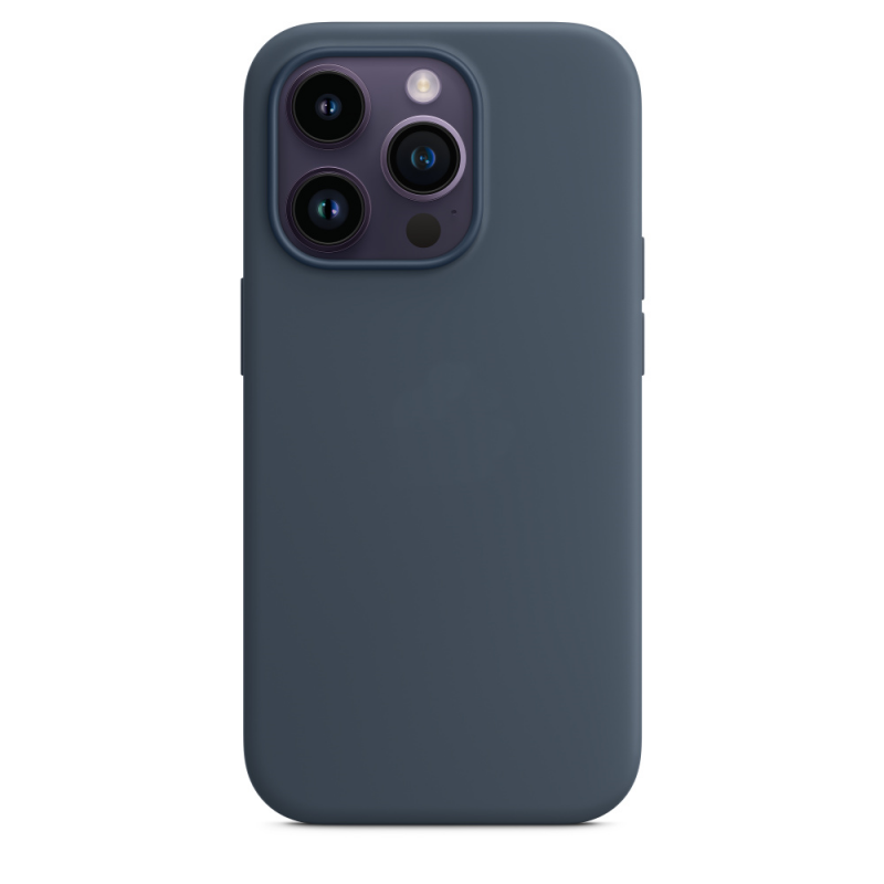 Чехол MagSafe iPhone 14 Pro Leather Midnight (Оригинал) Blue (Синий)