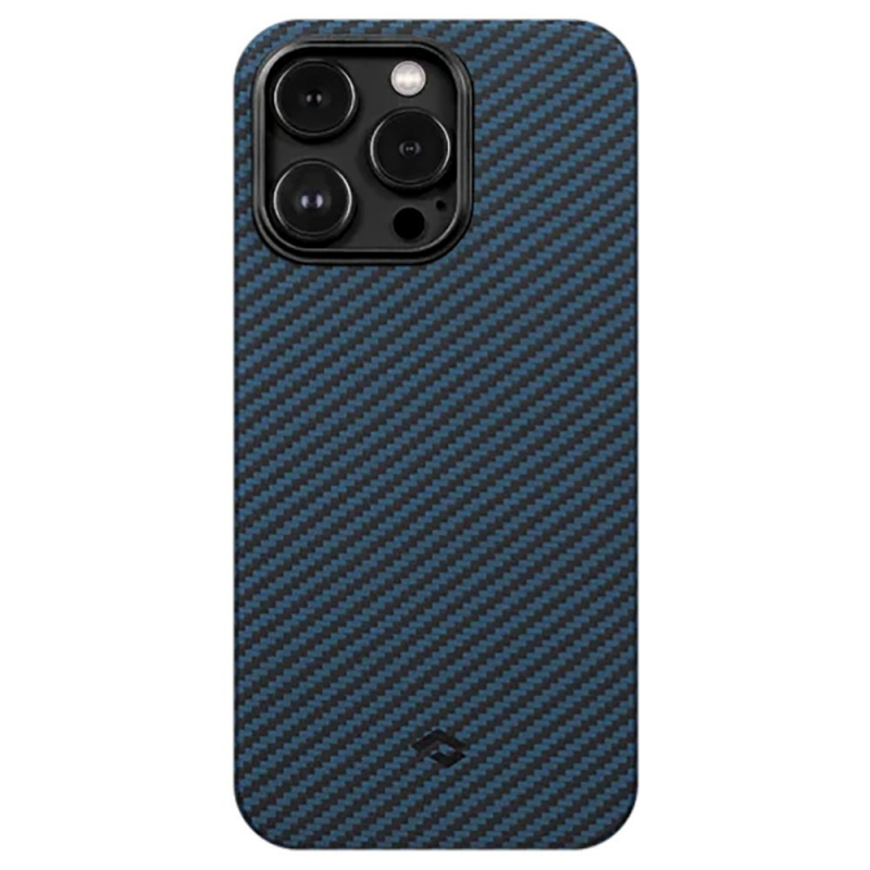 Чехол iPhone 14 Pro Pitaka MagEZ Case 3 Black Blue Blue (Синий)