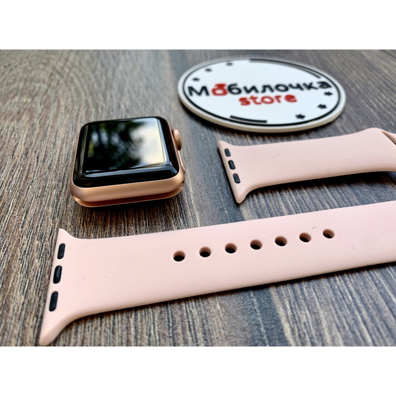 Apple Watch S3 38 mm - Gold Aluminum / Pink Sport Band Идеальное Б/У