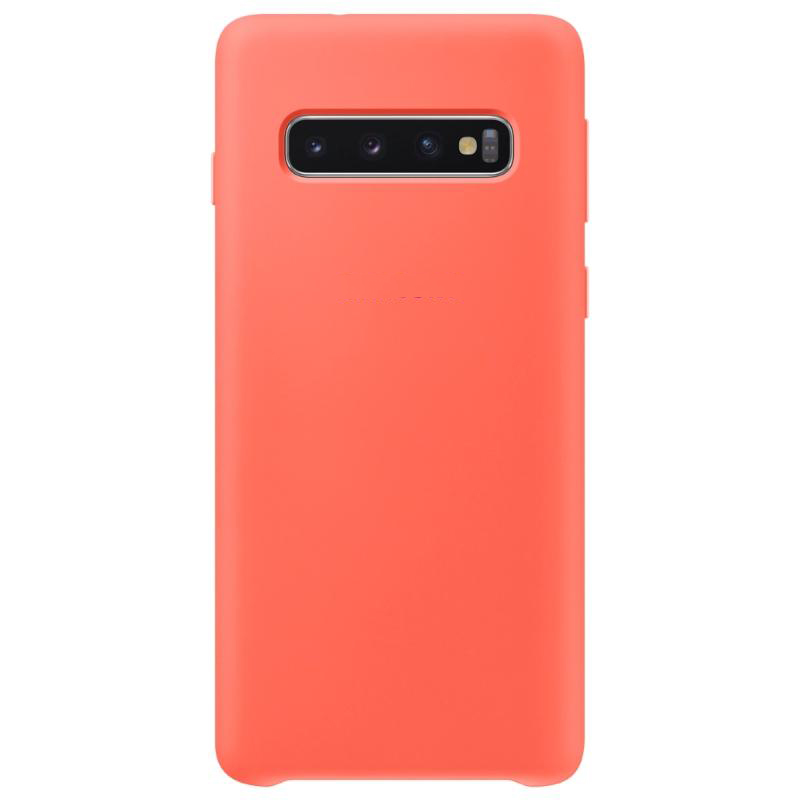 Чехол Galaxy S10 Silicone Cover Pink Pink (Розовый)