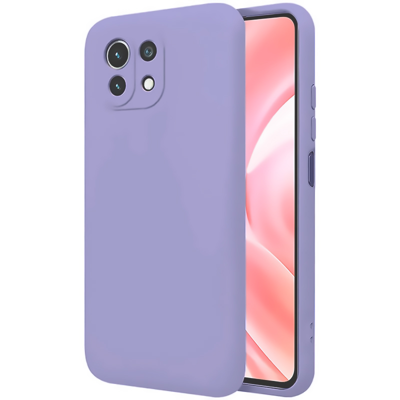 Чехол Xiaomi Mi 11 Lite Silicone Cover Blue Purple (Фиолетовый)
