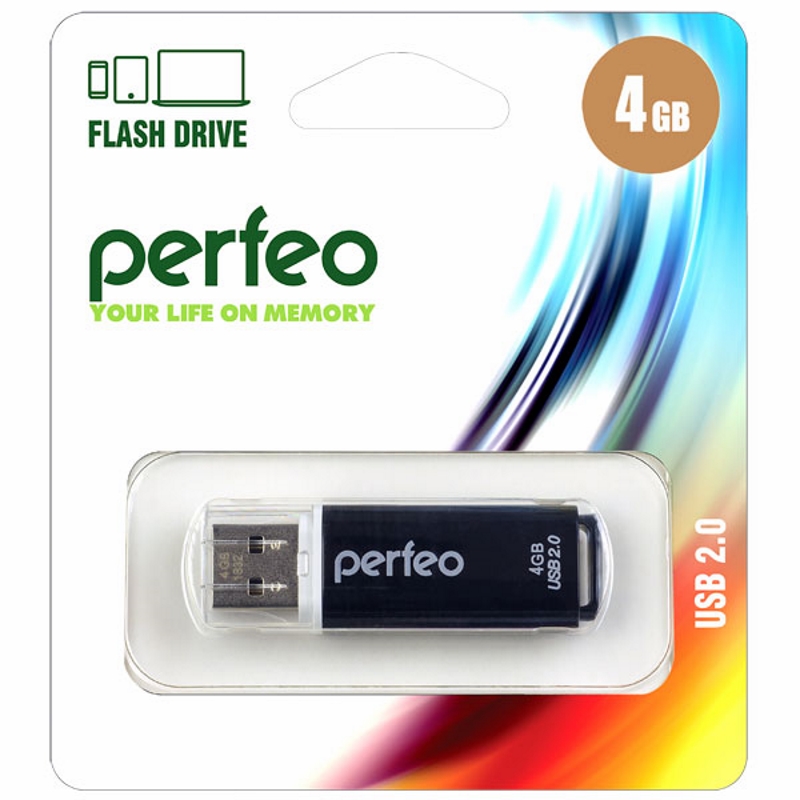 USB Накопитель Perfeo C13 4GB Black