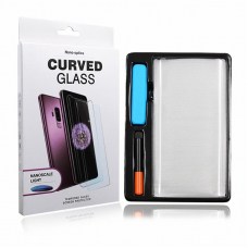 Защитное стекло 3D для Samsung Galaxy Note 10 c Ультрафиолетовой просушкой