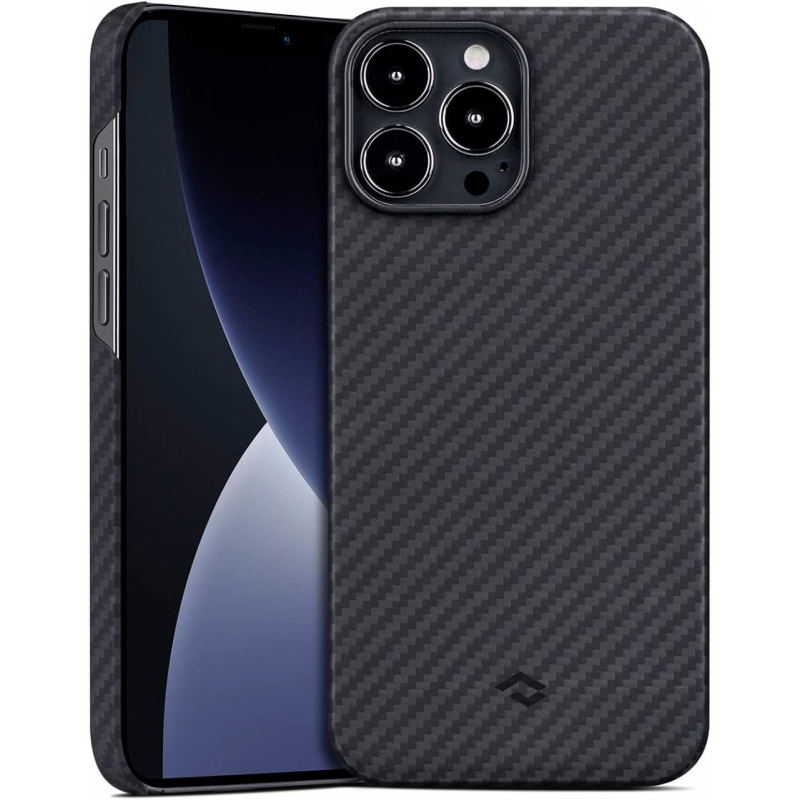 Чехол iPhone 15 Pro Pitaka MagEZ Case 4 Black Gray Black (Черный)