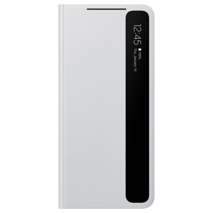 Чехол-книга Galaxy S21 Ultra Clear View Cover Light Grey Grey Gray (Серый)