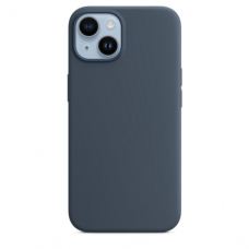Чехол MagSafe iPhone 14 Plus Storm Blue Silicone Cover (Оригинал)