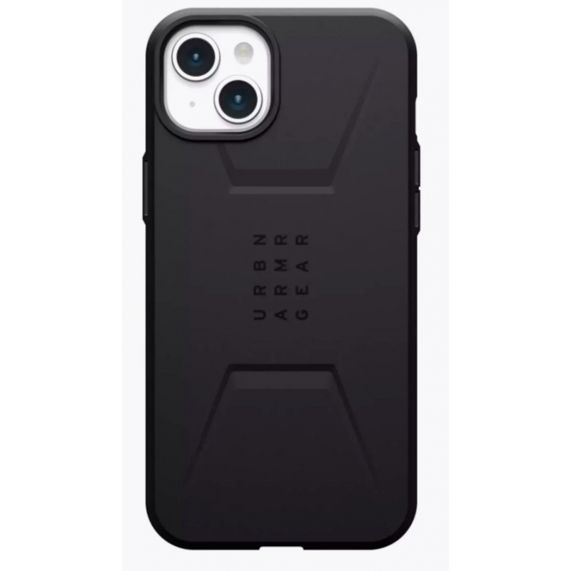 Чехол iPhone 15 Pro UAG Civilian MagSafe Black Black (Черный)