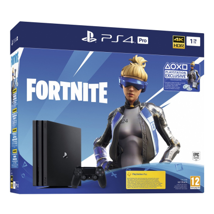 Sony PlayStation 4 Pro 1TB Jet Black + Доп.материал Fortnite