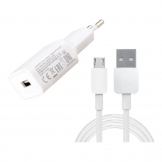 СЗУ Xiaomi Fast Charge 18W + кабель MicroUSB White