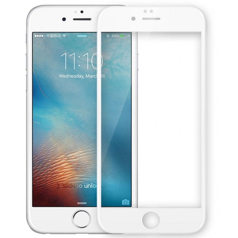 Защитное стекло 3D для iPhone 6 Plus/6S Plus Белое Матовое