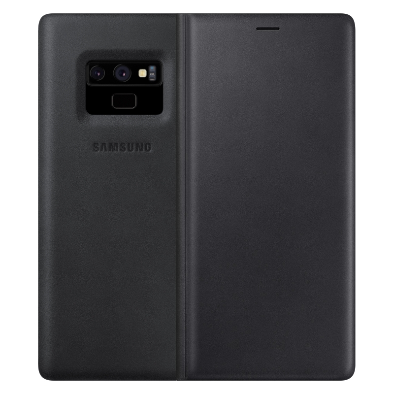 Чехол Galaxy Note 9 Leather Wallet Cover Black Black (Черный)