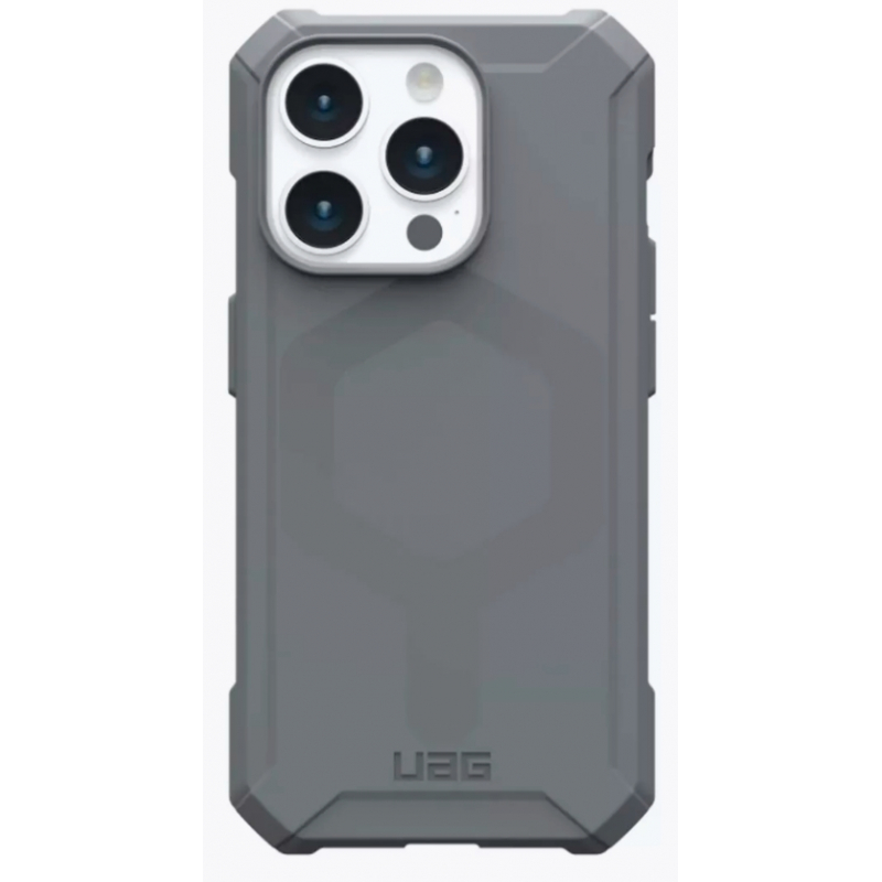 Чехол iPhone 15 Pro UAG Essential Armor MagSafe Silver Silver (Серебристый)