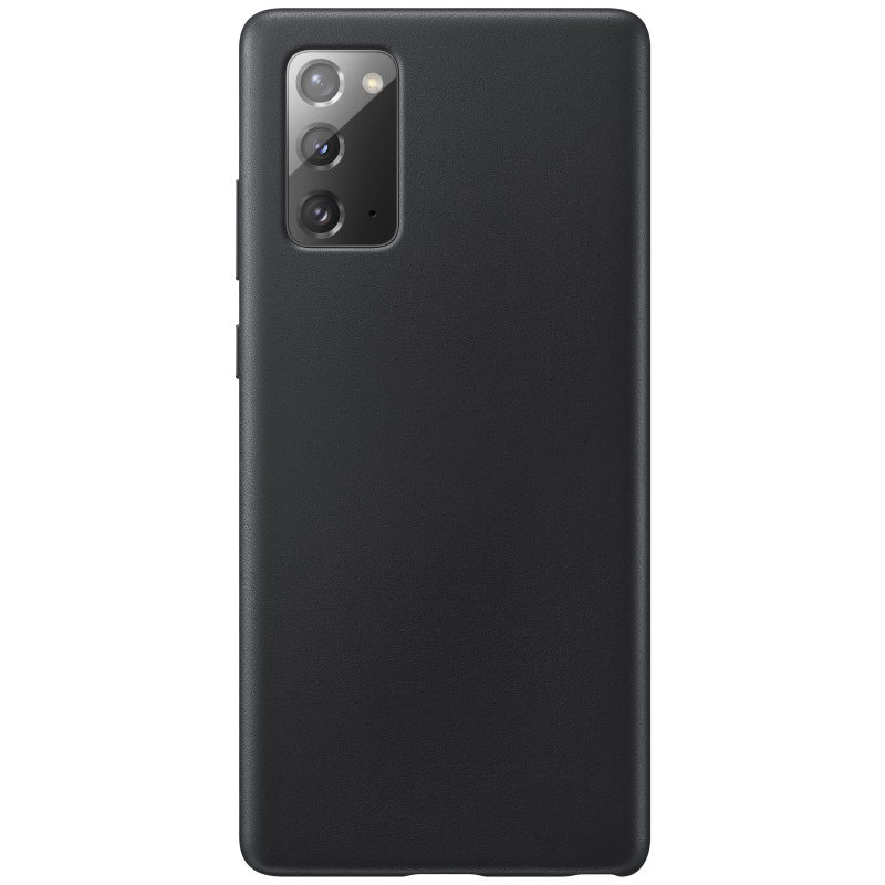 Чехол Galaxy Note 20 Leather Cover Black Black (Черный)