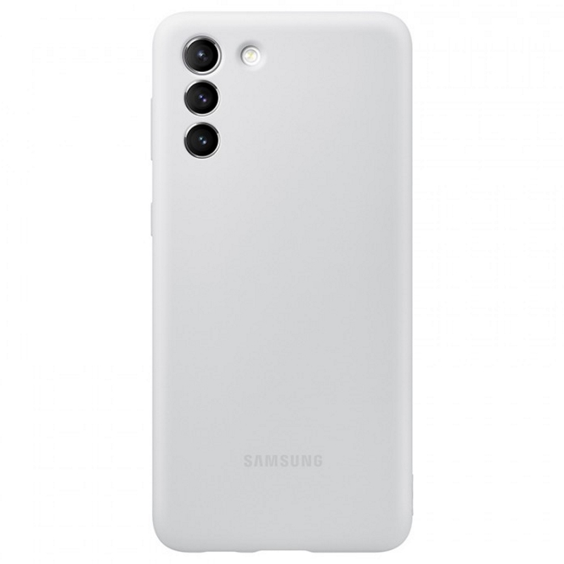 Чехол-накладка Galaxy S21 Plus Silicone Cover Light Grey Grey Gray (Серый)