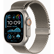 Apple Watch Ultra 2 (2024) 49mm Steel Milanese Loop Natural / Natural Titanium Case