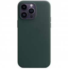 Чехол MagSafe iPhone 14 Pro Max Leather Forest Green (Оригинал)