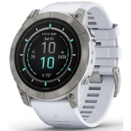 Garmin epix Pro (Gen 2) Sapphire 51 mm Titanium / Whitestone Band (010-02804-11)