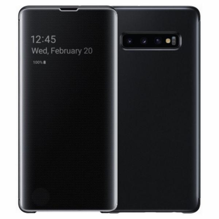 Чехол Galaxy S10e Clear View Cover Black Black (Черный)