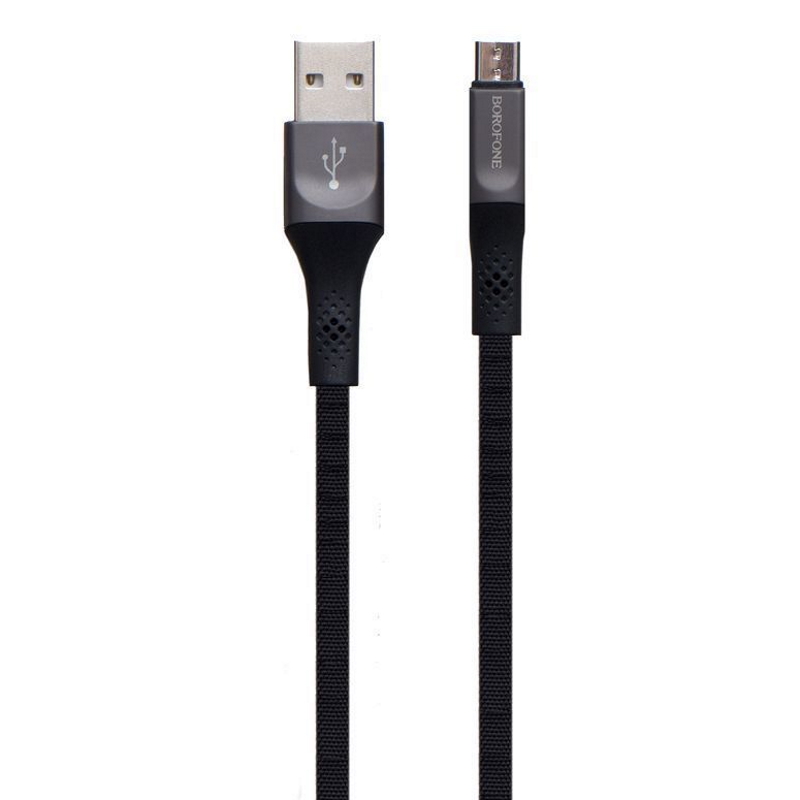 Кабель USB - MicroUSB/ Borofone BU7/ 1M / Черный