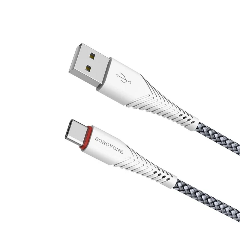 Кабель USB - Type-C / Borofone BX25 / 1M / Белый