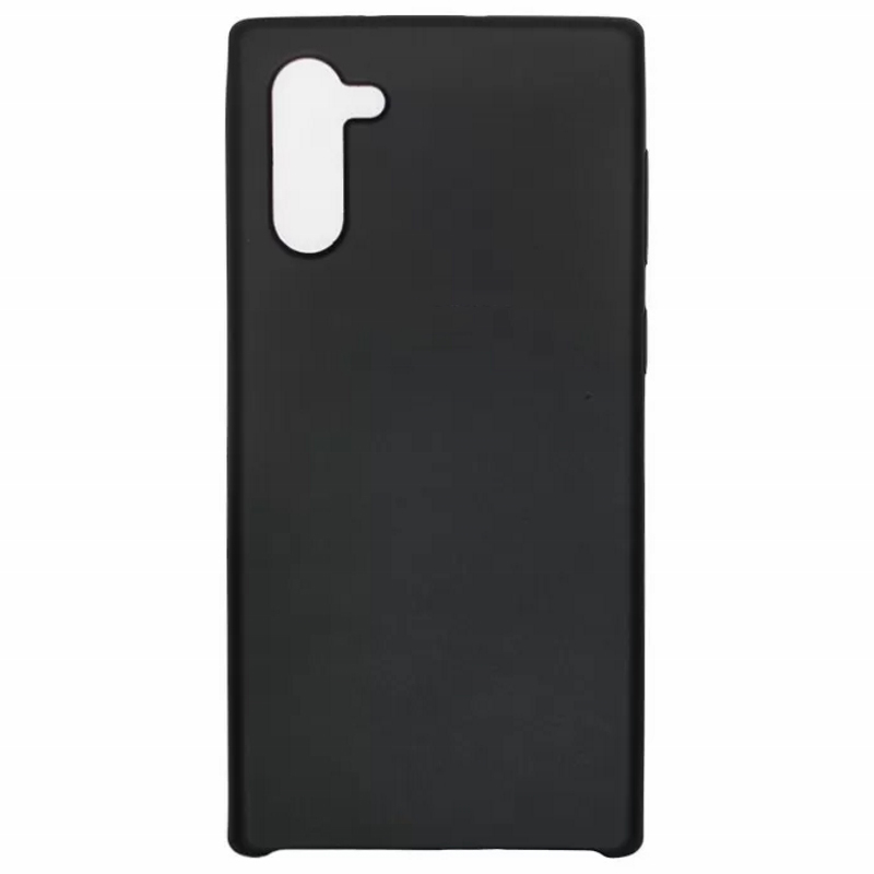 Чехол Galaxy Note 10 Silicone Cover Black Black (Черный)