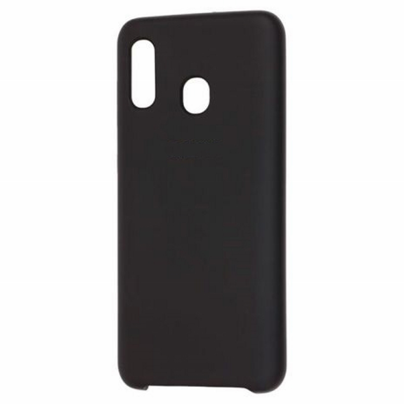 Чехол Galaxy A30 Silicone Cover Black Black (Черный)