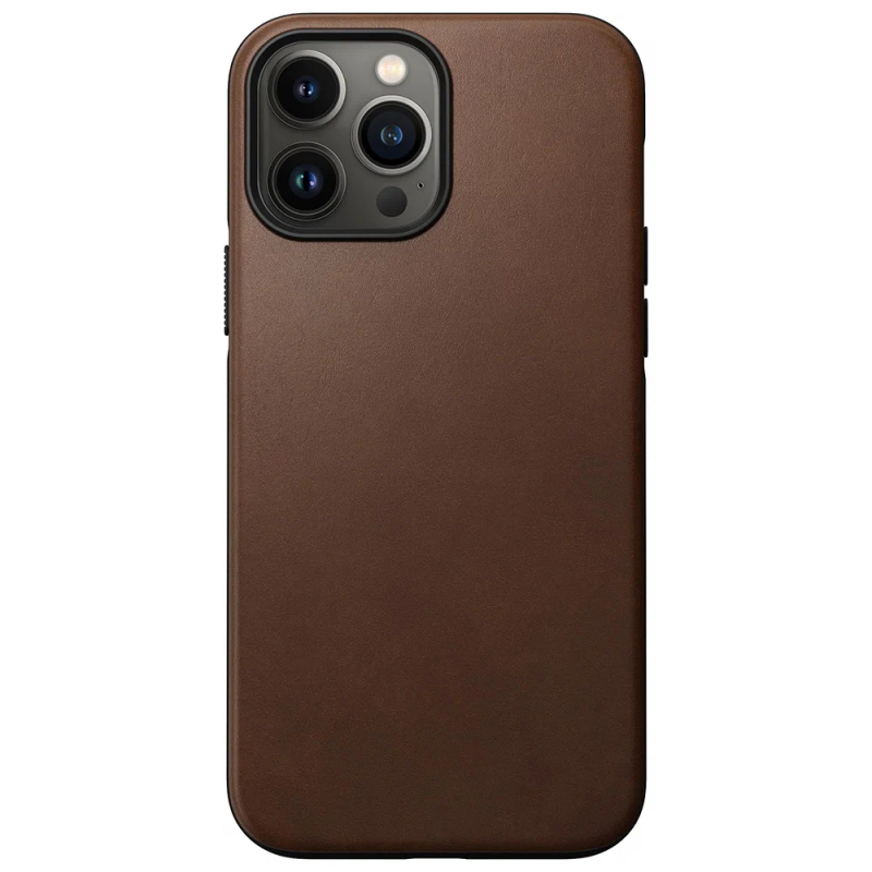 Чехол iPhone 13 Pro Max Nomad MagSafe Leather Case Rustic Brown Brown (Коричневый)