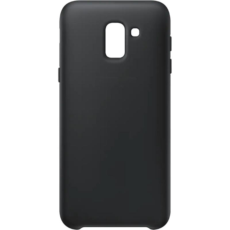 Чехол Galaxy J6 Dual Layer Cover Black Black (Черный)