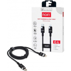 Кабель ROFI USB-C/Lightning Perfume Black
