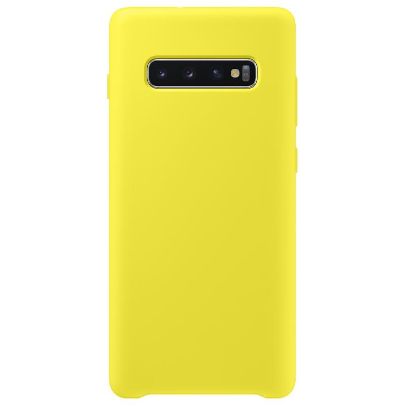 Чехол Galaxy S10 Plus Silicone Cover Yellow 