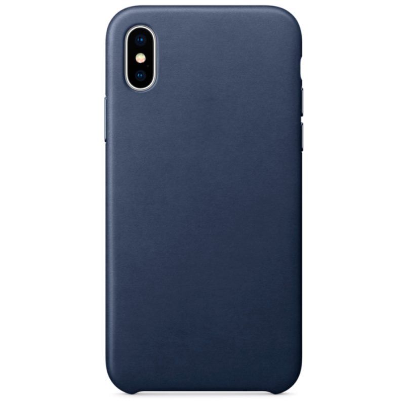 Чехол iPhone X Leather Case Blue
