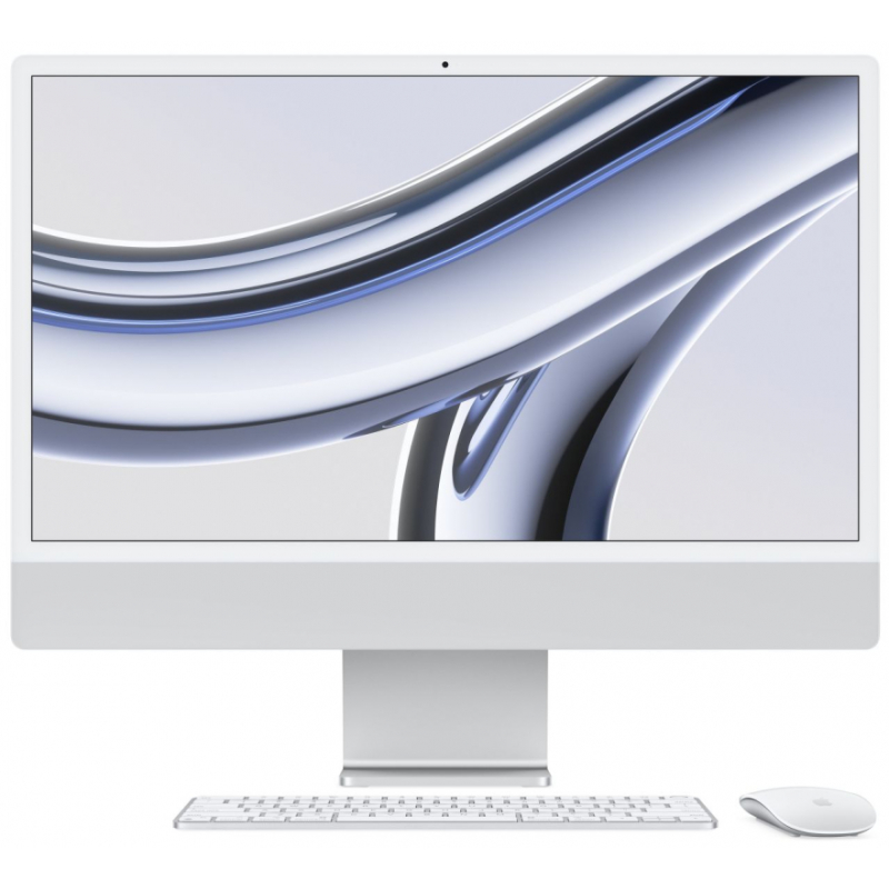 Apple iMac 24 2023 M3/8GB/256GB/M2 8-Core (MQR93 - Late 2023) Silver
