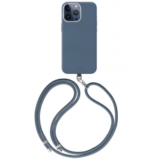 Чехол iPhone 15 Pro Uniq COEHL MUSE Leatherette MagSafe Blue