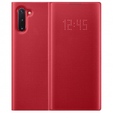 Чехол-книга Note 10 LED View Cover Red