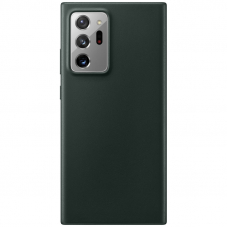 Чехол-накладка Galaxy Note 20 Ultra Leather Cover Green
