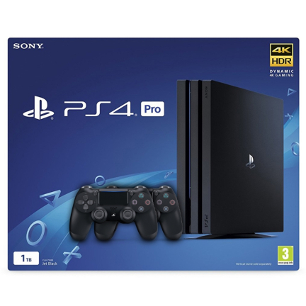 Sony PlayStation 4 Pro Black 1Tб + второй DualShock 4