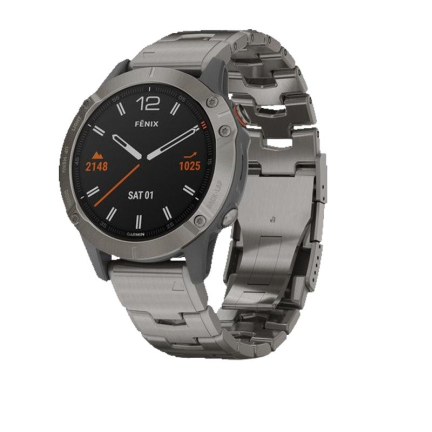 Смарт Часы Garmin Fenix 6 Sapphire Titan / Titan Band