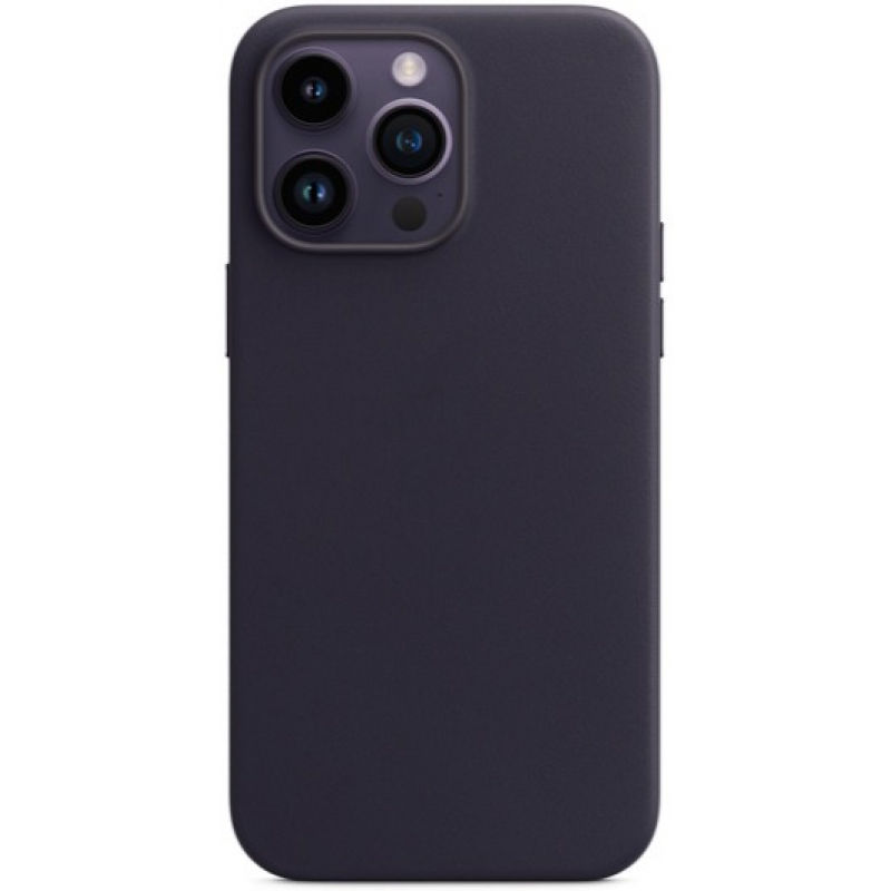 Чехол MagSafe iPhone 14 Pro Max Leather Ink (Оригинал) Purple (Фиолетовый)