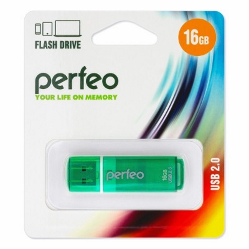 USB Накопитель Perfeo C13 16 GB Green