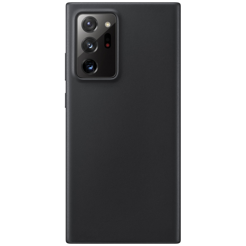 Чехол Galaxy Note 20 Ultra Leather Cover Black Black (Черный)