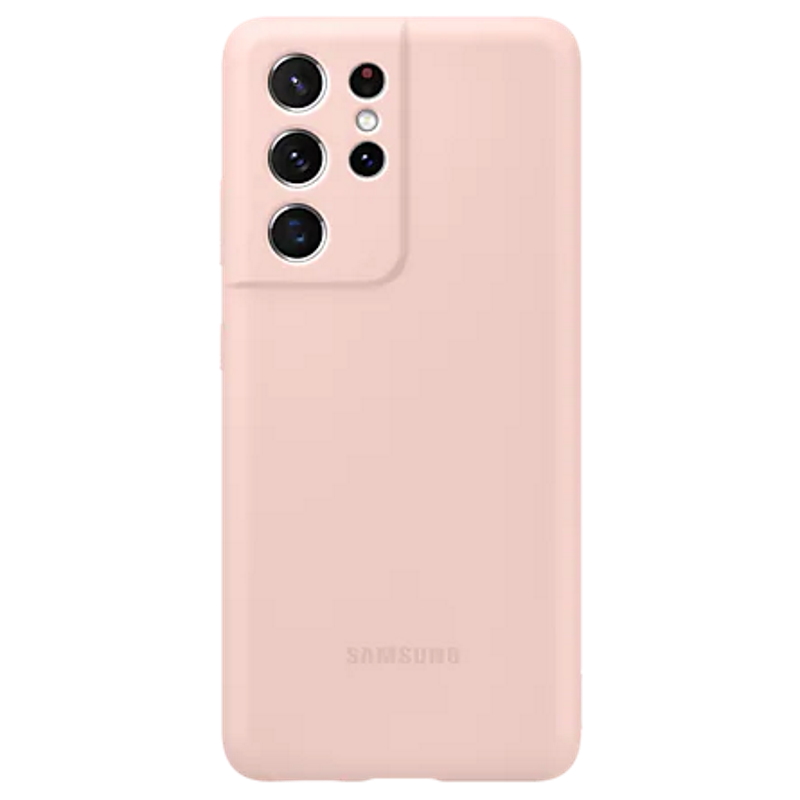 Чехол-накладка Galaxy S21 Ultra Silicone Cover Pink Pink (Розовый)