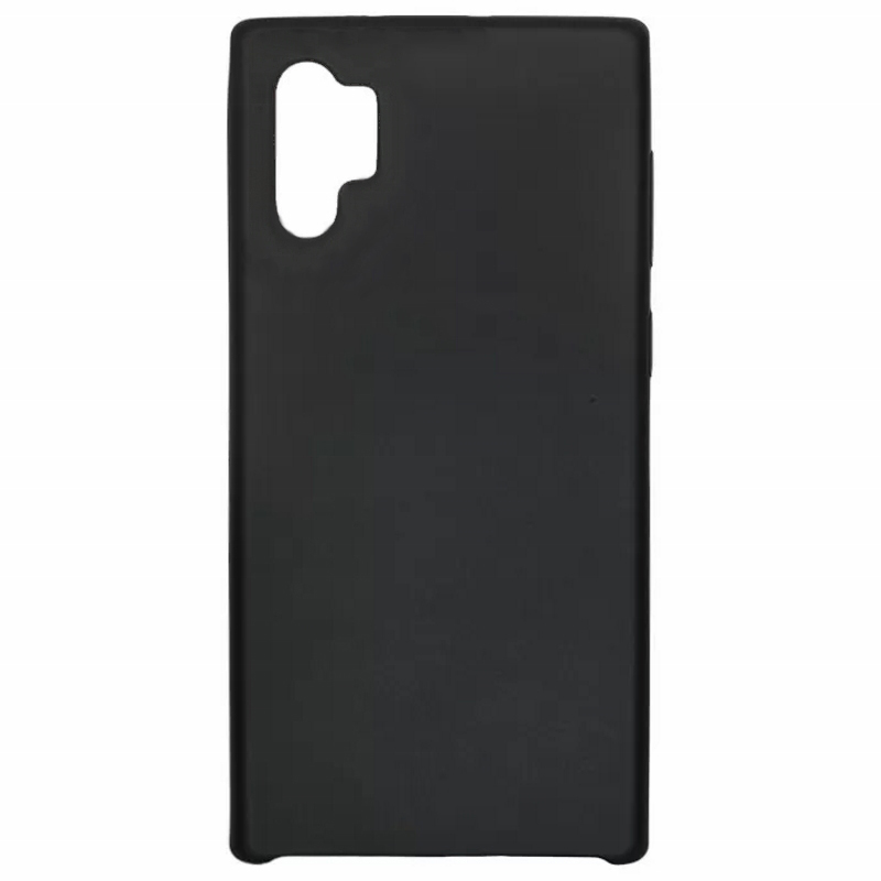 Чехол Galaxy Note 10 Plus Silicone Cover Black Black (Черный)