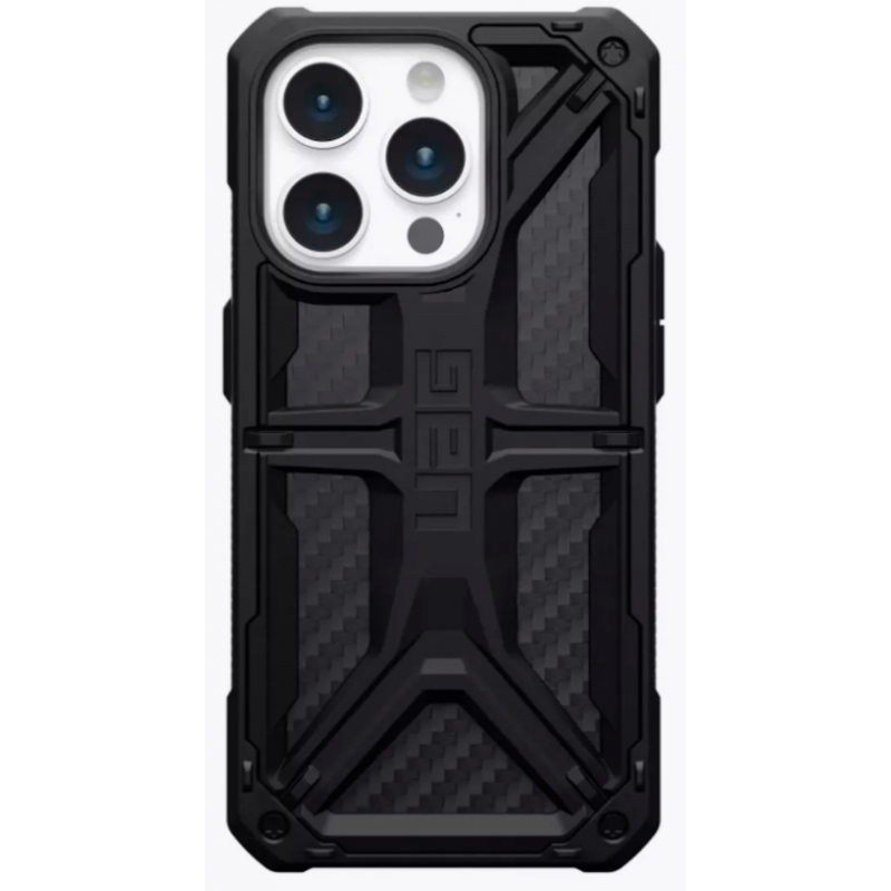 Чехол iPhone 15 Pro Max UAG Monarch Carbon Fiber Black (Черный)
