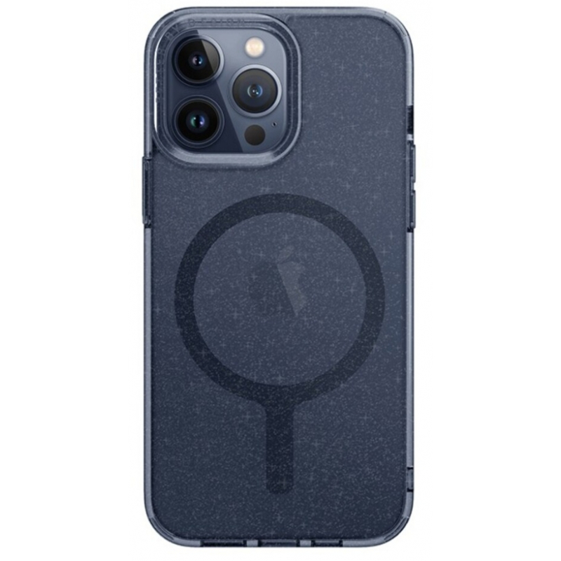 Чехол iPhone 15 Pro Max Uniq LifePro Xtreme MagSafe Tinsel Blue Dark Blue (Синий)