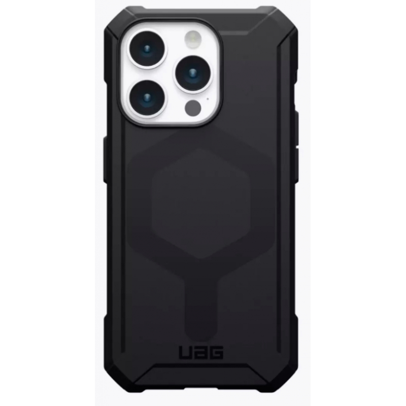 Чехол iPhone 15 Pro UAG Essential Armor MagSafe Black Black (Черный)