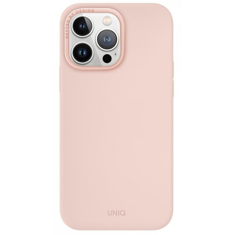 Чехол iPhone 15 Pro Uniq LINO MagSafe Pink Pink (Розовый)