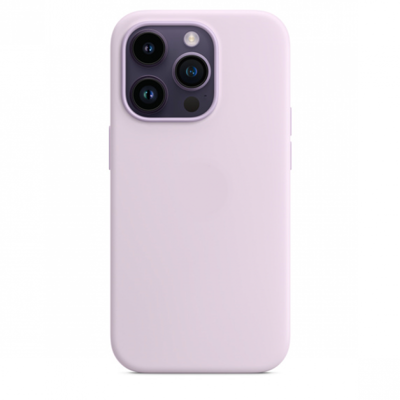 Чехол MagSafe iPhone 14 Pro Max Silicone Cover Lilac (Оригинал) Purple (Фиолетовый)