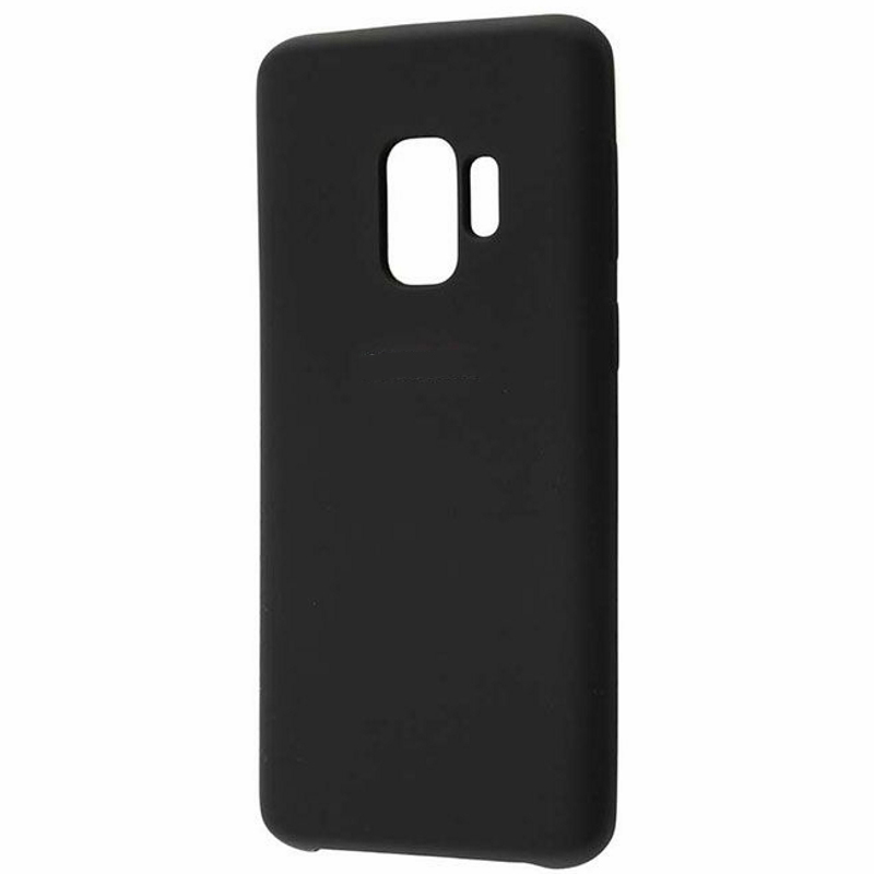 Чехол Galaxy S9 Silicone Cover Black Black (Черный)